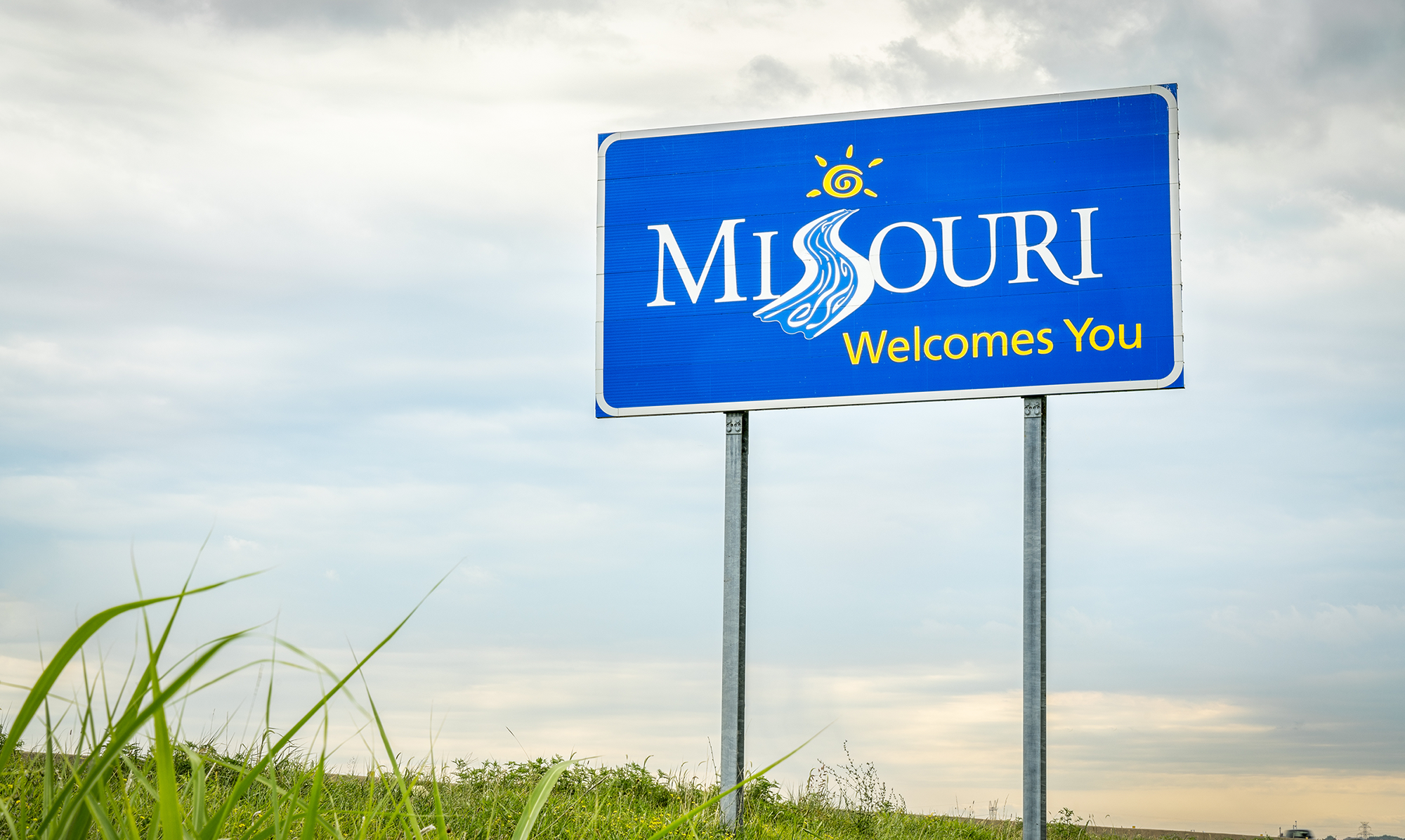 Welcome to Missouri Road Sign